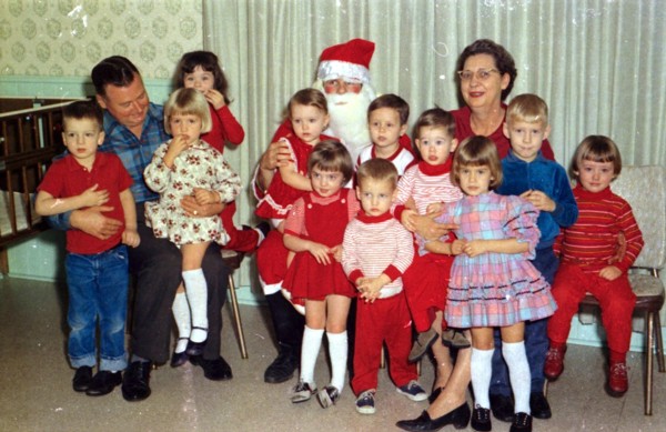 santa and kids