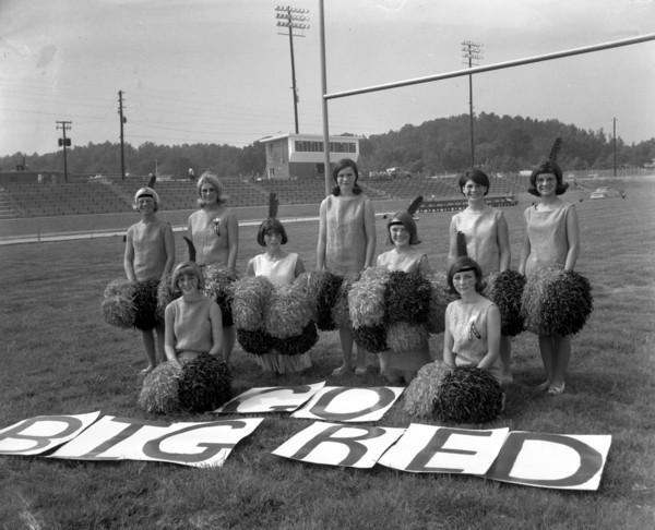 at the field