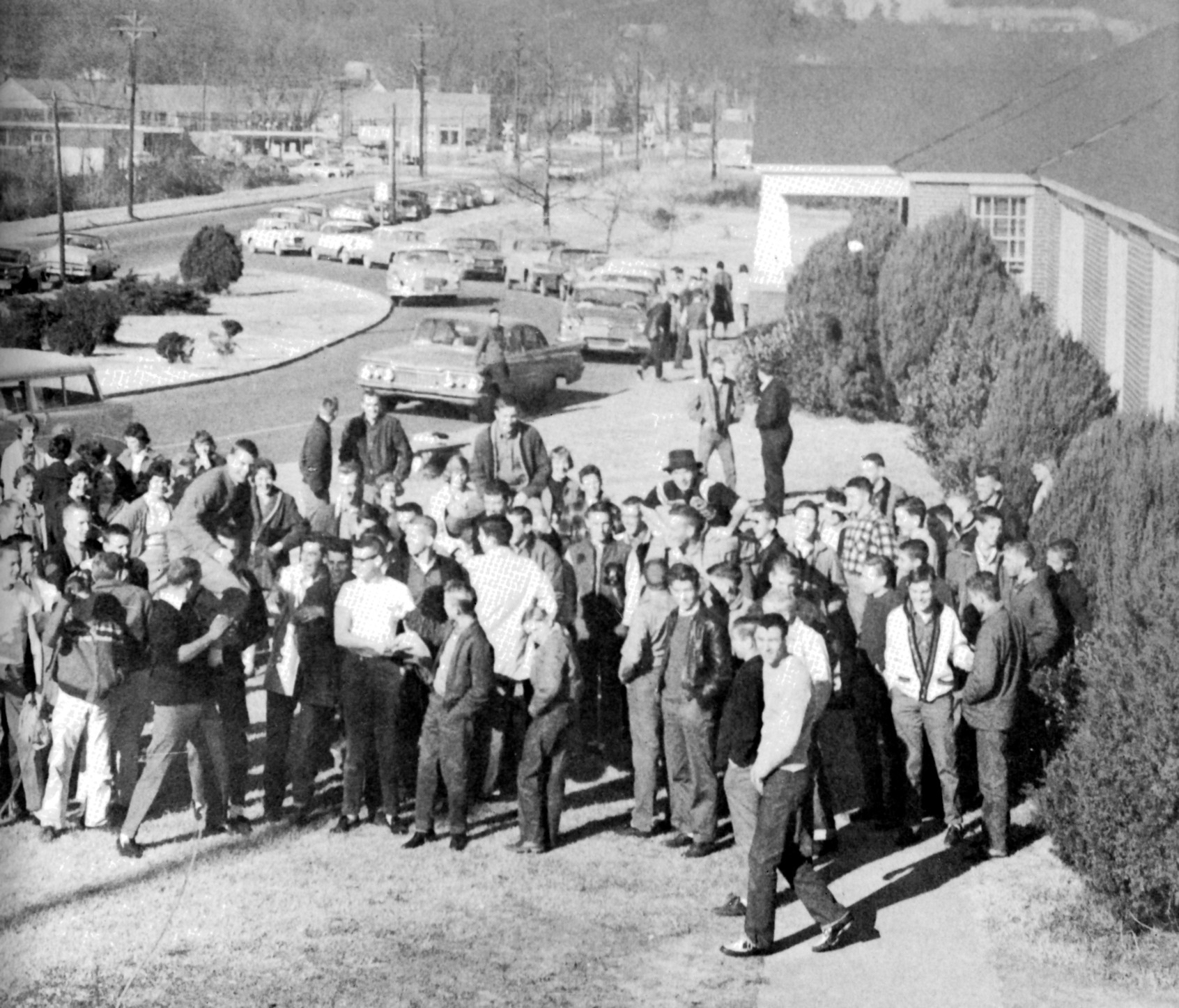 kids outside school